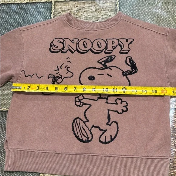 Zara No label on the neckSnoopy Graphic Sweatshirt It’s cute ❤️🤎size aprox 5/6 - Picture 8 of 10